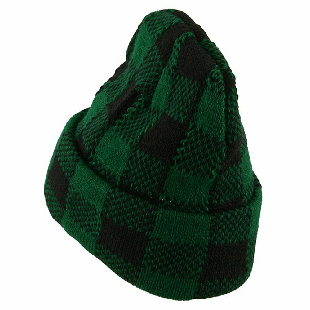 Artex Buffalo Plaid Cuff Beanie Hat 10 Artex Buffalo Plaid Cuff Beanie Hat - Image 8