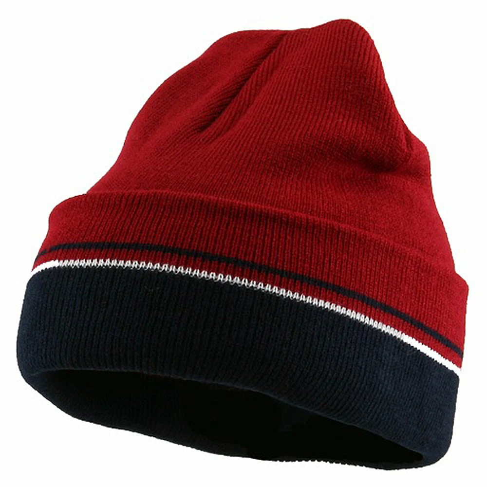 Cameo Two Tone Cuff Knitting Beanie 13 Cameo Two Tone Cuff Knitting Beanie - Image 11