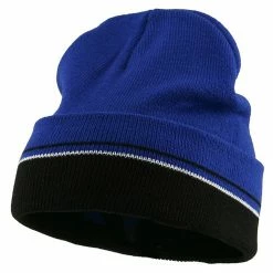 Cameo Two Tone Cuff Knitting Beanie