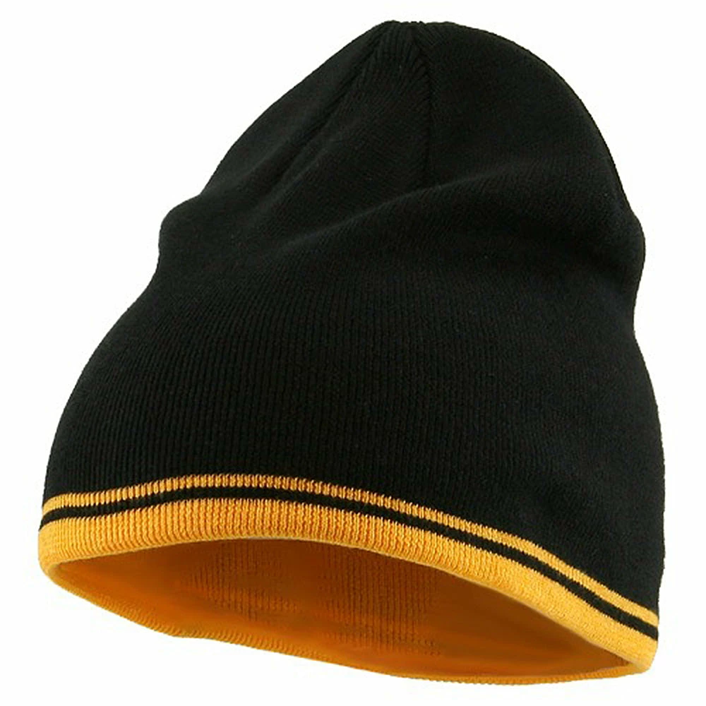 Outdoor Acrylic Cotton Striped Knit Beanie 3 Outdoor Acrylic Cotton Striped Knit Beanie