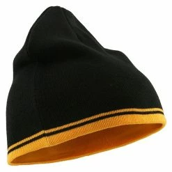 Outdoor Acrylic Cotton Striped Knit Beanie 48 Outdoor Acrylic Cotton Striped Knit Beanie -Adams Shop 1234428283 5