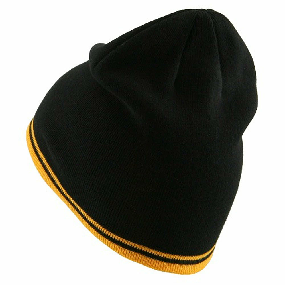 Outdoor Acrylic Cotton Striped Knit Beanie 5 Outdoor Acrylic Cotton Striped Knit Beanie - Image 3