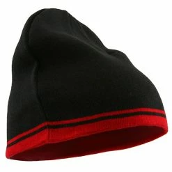 Outdoor Acrylic Cotton Striped Knit Beanie 63 Outdoor Acrylic Cotton Striped Knit Beanie -Adams Shop 1234429644 5