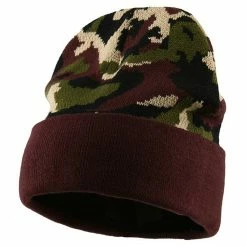Cameo Camo Cuff Knit Cap