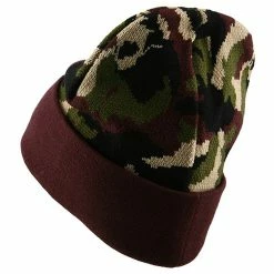 Cameo Camo Cuff Knit Cap -Adams Shop 1234432609 2