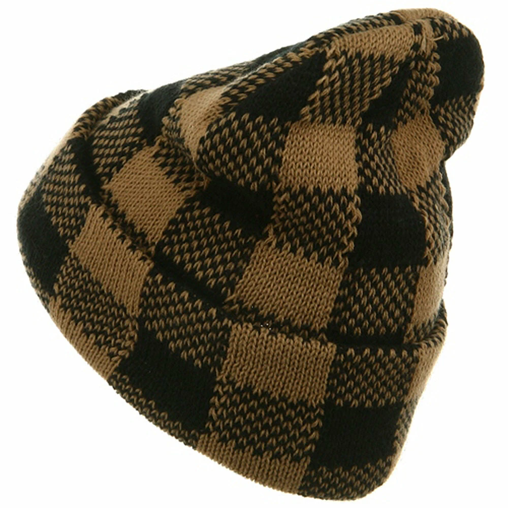 Artex Buffalo Plaid Cuff Beanie Hat 24 Artex Buffalo Plaid Cuff Beanie Hat - Image 22