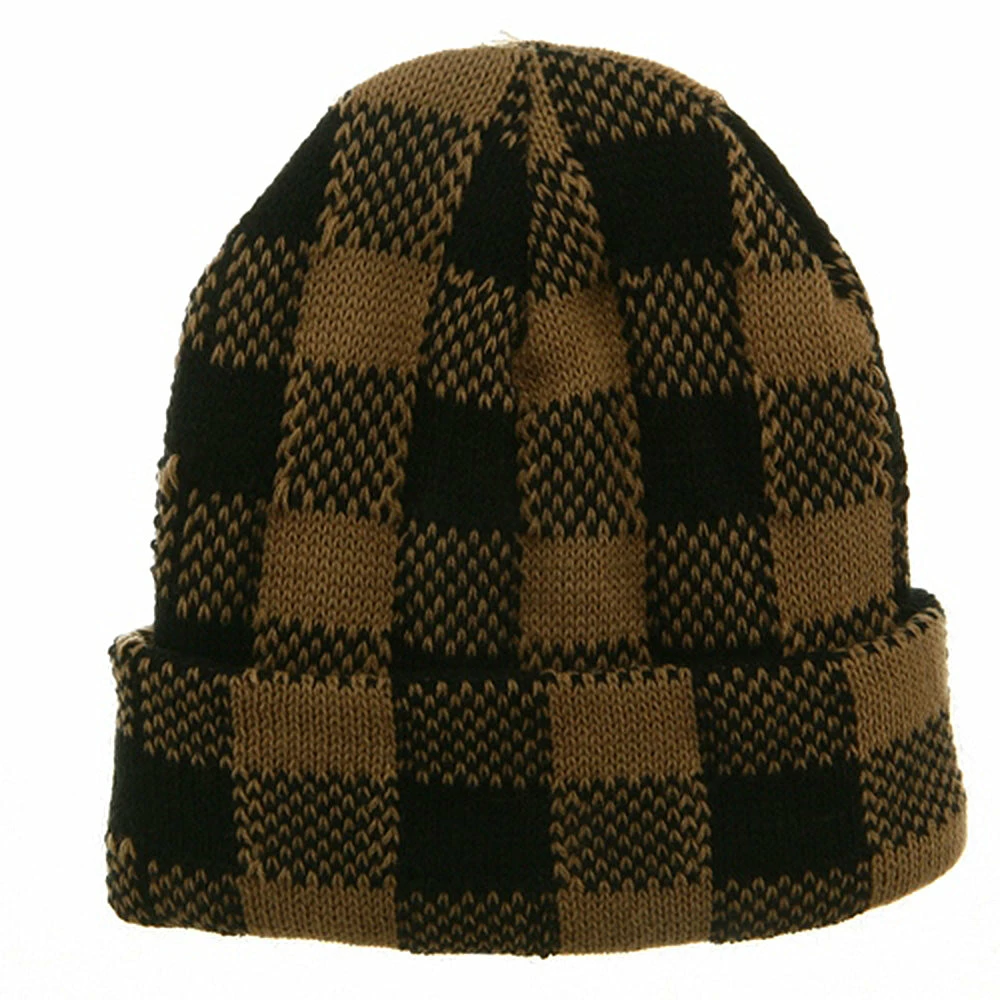 Artex Buffalo Plaid Cuff Beanie Hat 26 Artex Buffalo Plaid Cuff Beanie Hat - Image 24