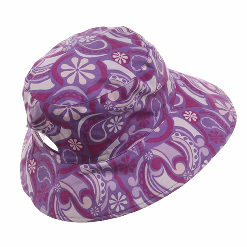 MG Ladies Floral Reversible Fashion Hat 5 MG Ladies Floral Reversible Fashion Hat - Image 3