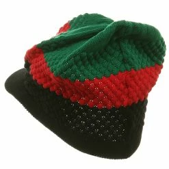 Rasta World 3-Tone Beanie Visors(02) -Adams Shop 1243617257 10