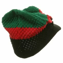 Rasta World 3-Tone Beanie Visors(02) -Adams Shop 1243617258 10