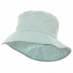 MG Ladies Embroidered Cotton Fashion Bucket Hat -Adams Shop 1244451888 4