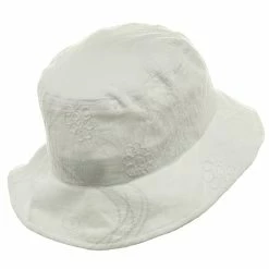 MG Ladies Embroidered Cotton Fashion Bucket Hat -Adams Shop 1244451967 2