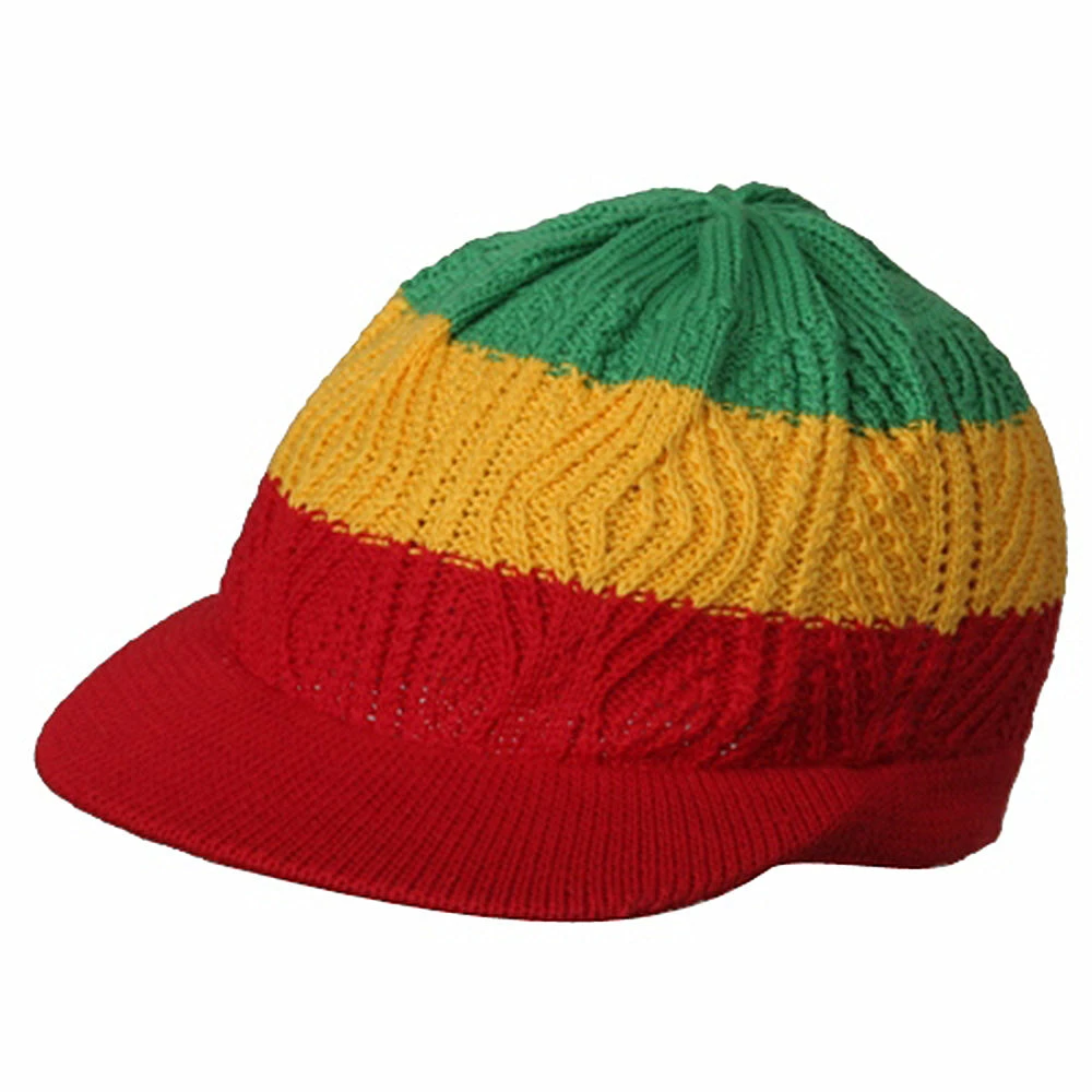 Rasta World Rasta Beanies Visors (04) 3 Rasta World Rasta Beanies Visors (04)