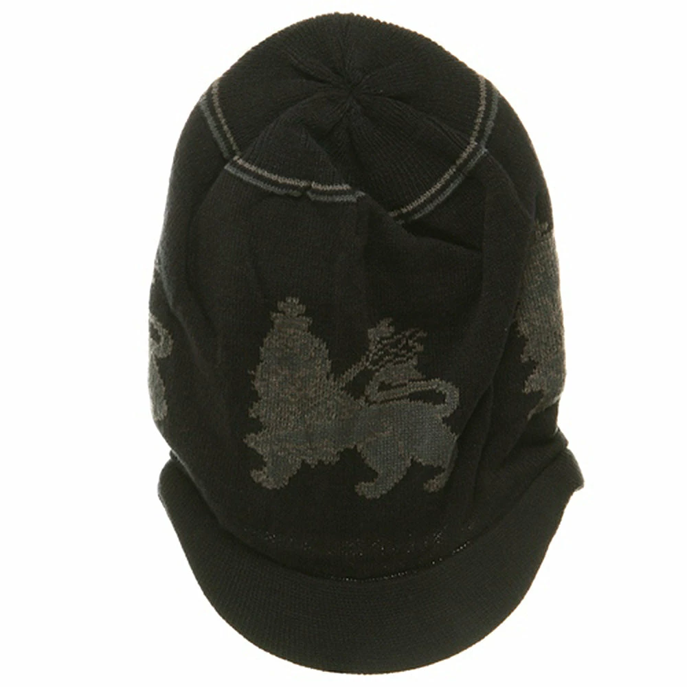 Rasta World Regular Lion Rasta Beanie Visor Hat 11 Rasta World Regular Lion Rasta Beanie Visor Hat - Image 9