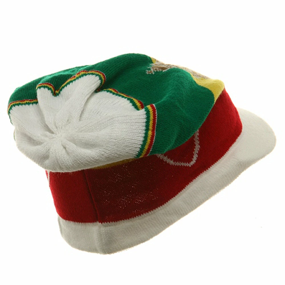 Rasta World Regular Lion Rasta Beanie Visor Hat 40 Rasta World Regular Lion Rasta Beanie Visor Hat - Image 38