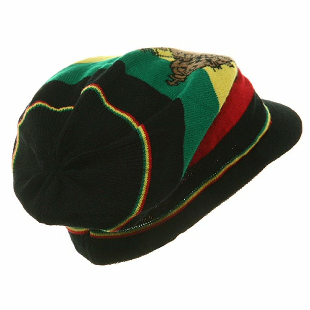Rasta World Regular Lion Rasta Beanie Visor Hat 25 Rasta World Regular Lion Rasta Beanie Visor Hat - Image 23