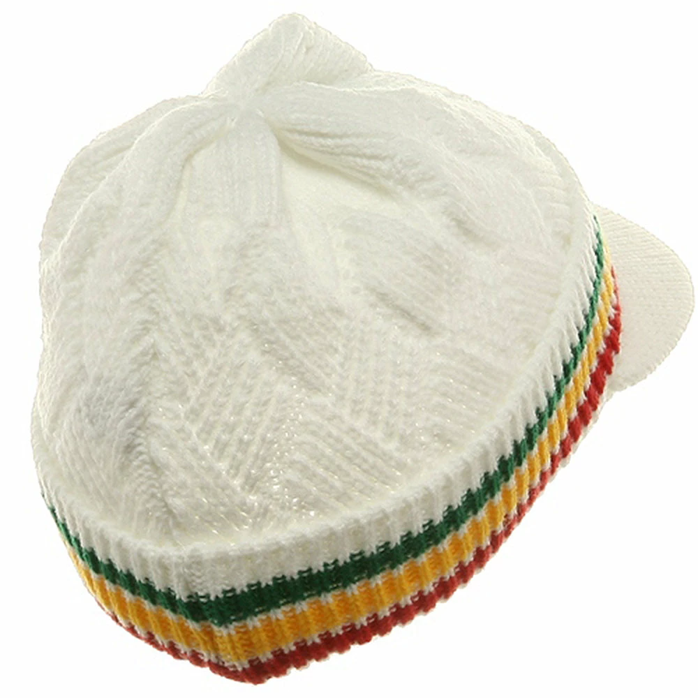 Rasta World Acrylic Rasta Beanie Visor 40 Rasta World Acrylic Rasta Beanie Visor - Image 38