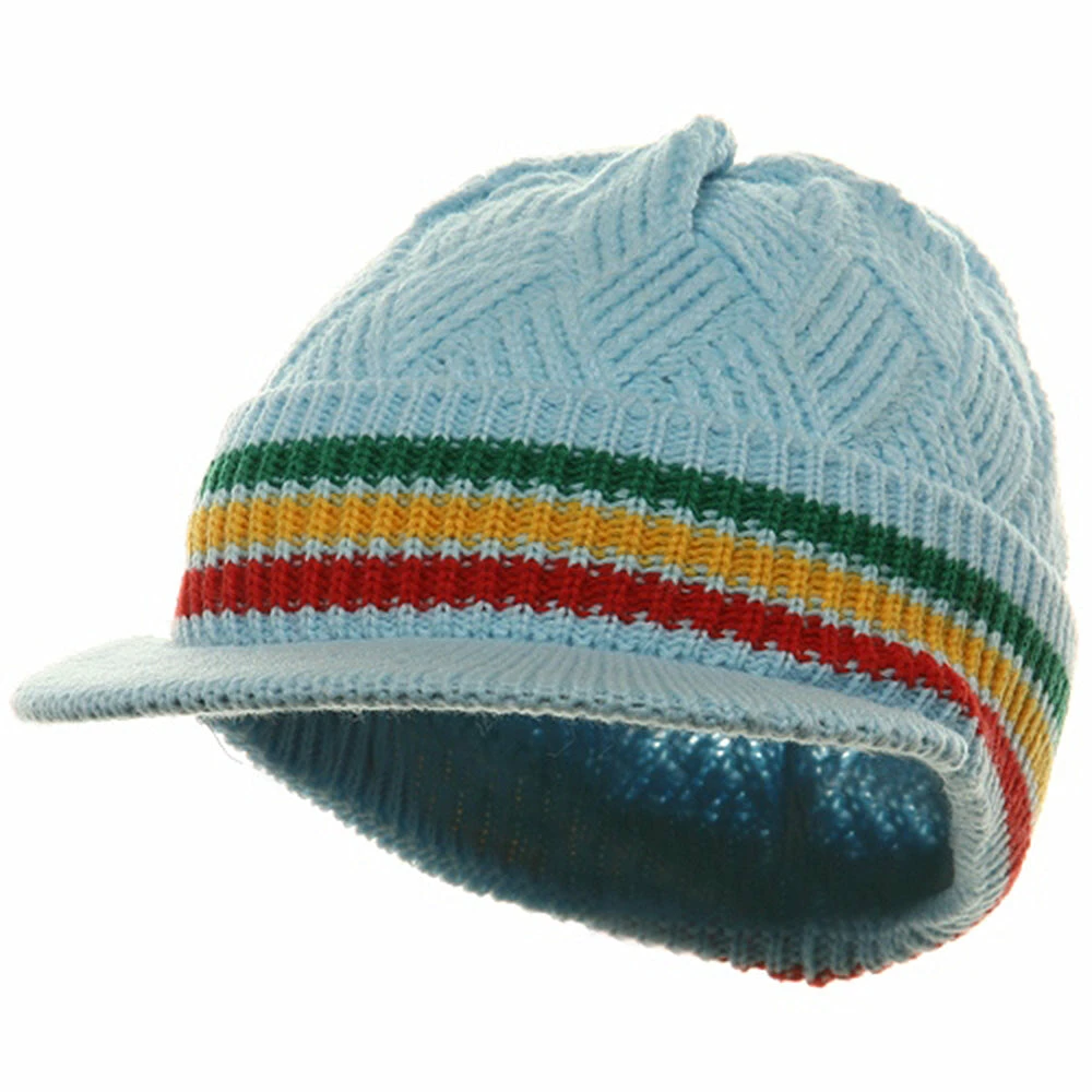 Rasta World Acrylic Rasta Beanie Visor 48 Rasta World Acrylic Rasta Beanie Visor - Image 46