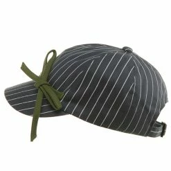 MG Ladies White Stripe 6 Panel Newsboy Hat 28 MG Ladies White Stripe 6 Panel Newsboy Hat -Adams Shop 1265300900 2