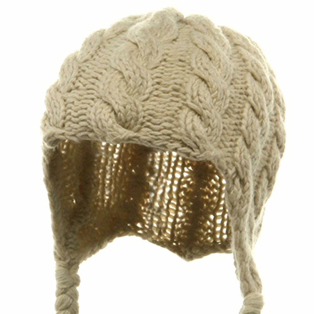 Broner Wool Blend Youth Cable Helmet Hat 18 Broner Wool Blend Youth Cable Helmet Hat - Image 16