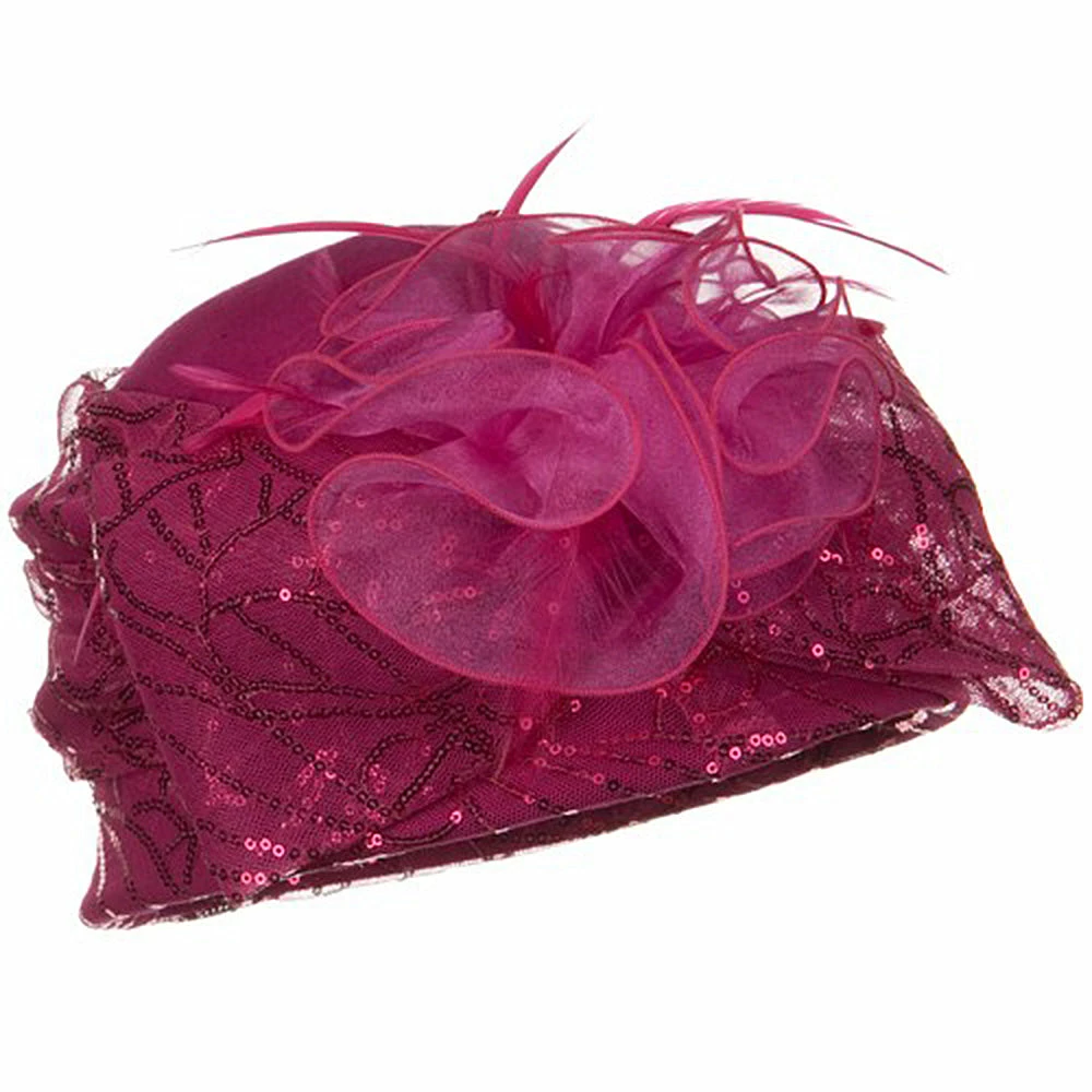 Something Special Sequin Wrap Wool Felt Cloche Hat 18 Something Special Sequin Wrap Wool Felt Cloche Hat - Image 16