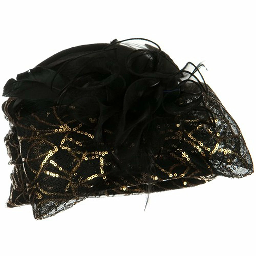 Something Special Sequin Wrap Wool Felt Cloche Hat 8 Something Special Sequin Wrap Wool Felt Cloche Hat - Image 6