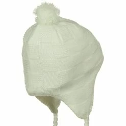 Something Special Solid Checker Design Knit Hat -Adams Shop 1285323572 2