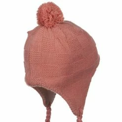 Something Special Solid Checker Design Knit Hat -Adams Shop 1285323820 2