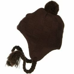 Something Special Solid Checker Design Knit Hat -Adams Shop 1285324006 2