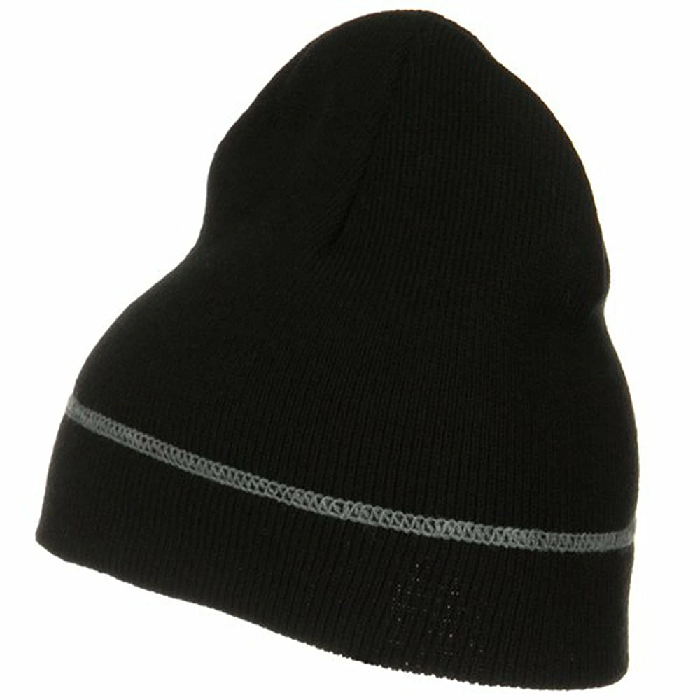 Broner Contrast Stitched Solid Beanie 4 Broner Contrast Stitched Solid Beanie - Image 2