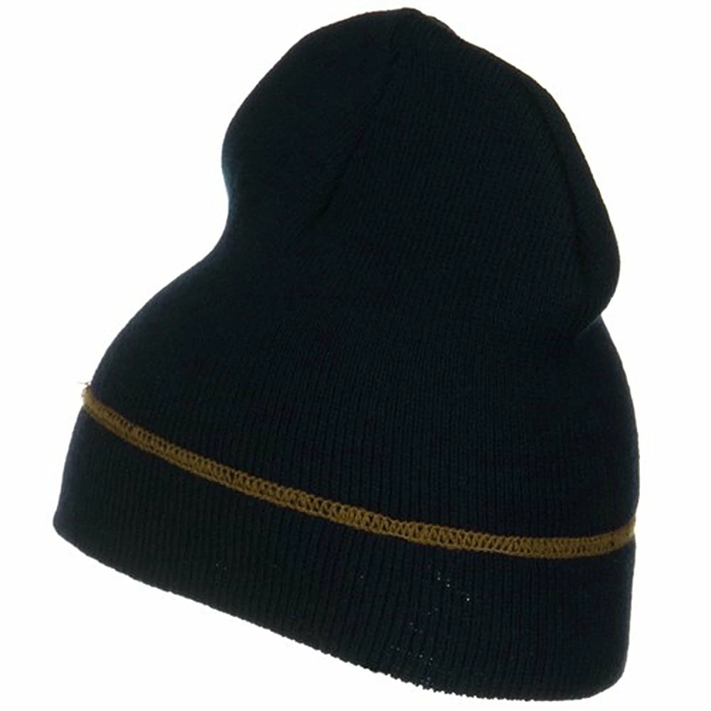 Broner Contrast Stitched Solid Beanie 14 Broner Contrast Stitched Solid Beanie - Image 12
