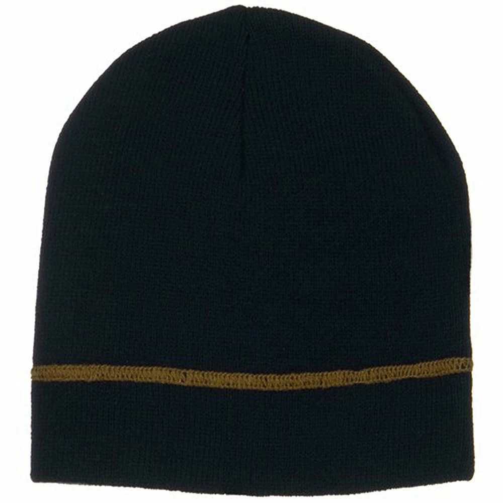 Broner Contrast Stitched Solid Beanie 16 Broner Contrast Stitched Solid Beanie - Image 14