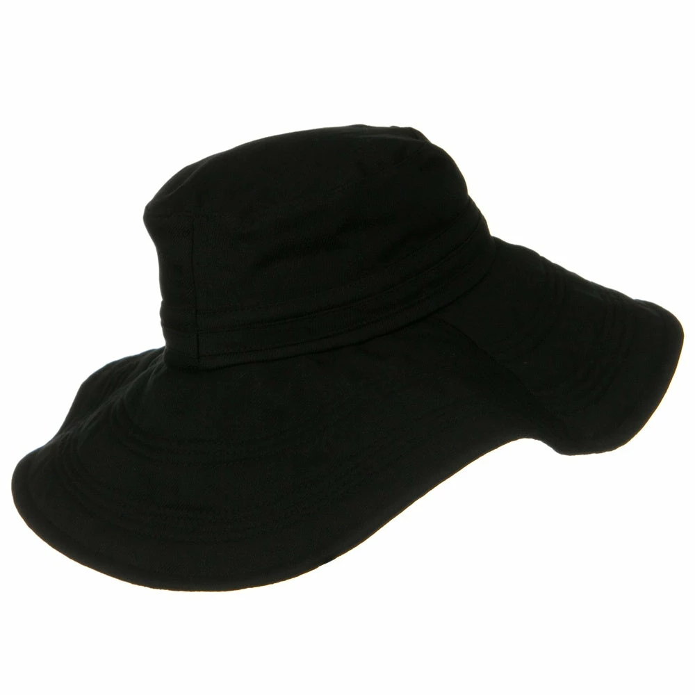 MG Wide Brim Ladies Linen Hat 10 MG Wide Brim Ladies Linen Hat - Image 8