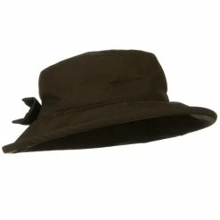MG Waxed Cotton Canvas Ladies Wide Brim Bucket Hat -Adams Shop 1311761609 2