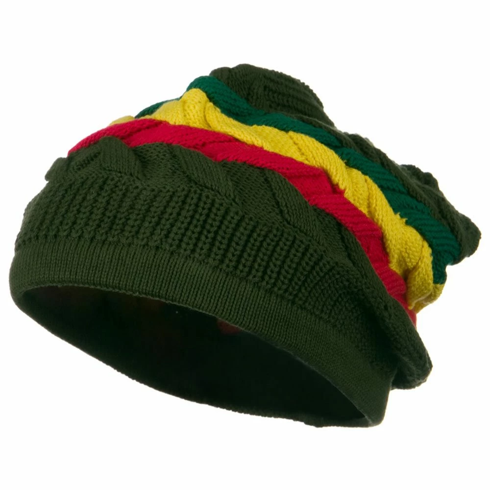Rasta World Cable Band Design Rasta Hat 48 Rasta World Cable Band Design Rasta Hat - Image 46