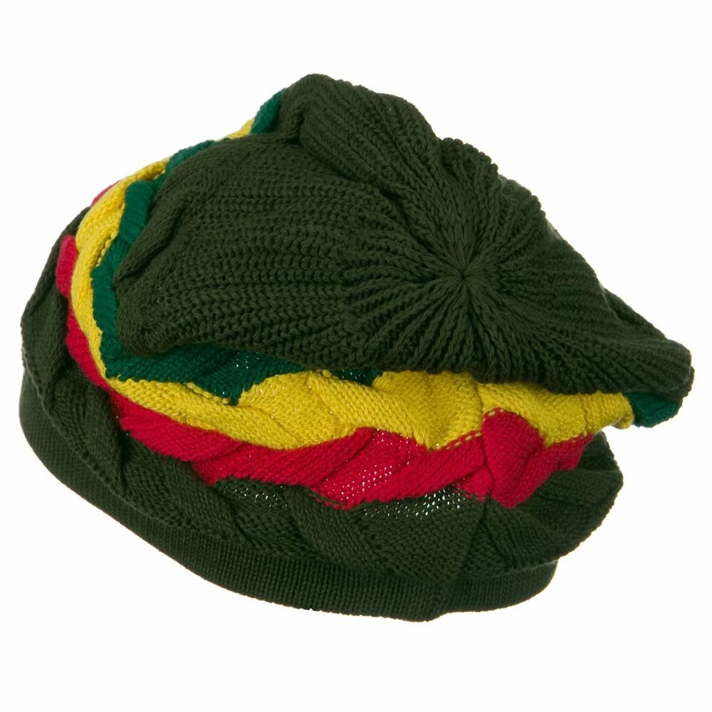 Rasta World Cable Band Design Rasta Hat 49 Rasta World Cable Band Design Rasta Hat - Image 47