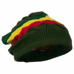 Rasta World Cable Band Design Rasta Hat 130 Rasta World Cable Band Design Rasta Hat -Adams Shop 1315938836 2