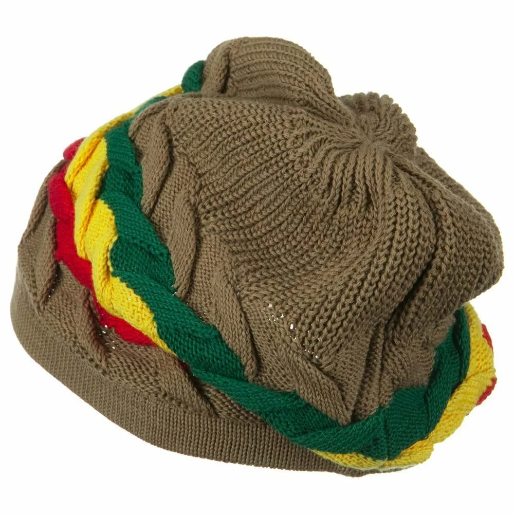 Rasta World Cable Band Design Rasta Hat 79 Rasta World Cable Band Design Rasta Hat - Image 77