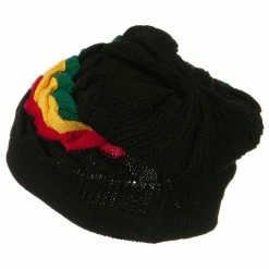 Rasta World Cable Band Design Rasta Hat 138 Rasta World Cable Band Design Rasta Hat -Adams Shop 1315939311 2