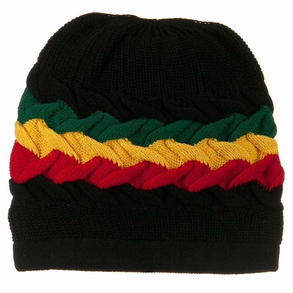 Rasta World Cable Band Design Rasta Hat 62 Rasta World Cable Band Design Rasta Hat - Image 60