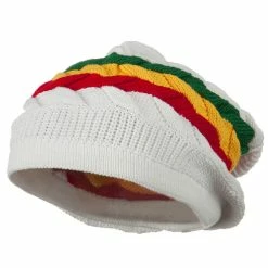Rasta World Cable Band Design Rasta Hat 147 Rasta World Cable Band Design Rasta Hat -Adams Shop 1315939481 4