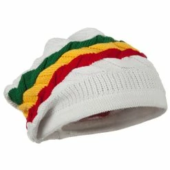 Rasta World Cable Band Design Rasta Hat 150 Rasta World Cable Band Design Rasta Hat -Adams Shop 1315939484 2