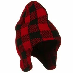 Artex Buffalo Plaid Peruvian Beanie Hat -Adams Shop 1320682831 2