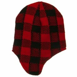 Artex Buffalo Plaid Peruvian Beanie Hat -Adams Shop 1320682832 2
