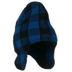 Artex Buffalo Plaid Peruvian Beanie Hat -Adams Shop 1320683025 2