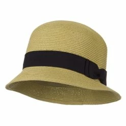 Jeanne Simmons Cloche Ribbon Round Crown Hat