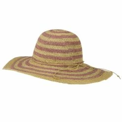 Something Special Raffia Straw Stripe Two Tone Hat 18 Something Special Raffia Straw Stripe Two Tone Hat -Adams Shop 1330102826 3