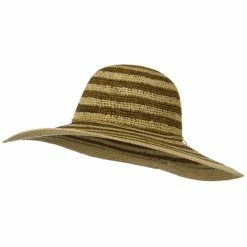 Something Special Raffia Straw Stripe Two Tone Hat 22 Something Special Raffia Straw Stripe Two Tone Hat -Adams Shop 1330102897 7