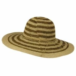 Something Special Raffia Straw Stripe Two Tone Hat 23 Something Special Raffia Straw Stripe Two Tone Hat -Adams Shop 1330102898 3