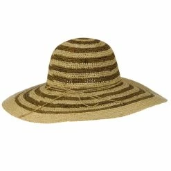 Something Special Raffia Straw Stripe Two Tone Hat 24 Something Special Raffia Straw Stripe Two Tone Hat -Adams Shop 1330102899 3